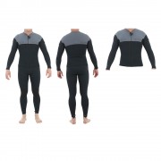 Гидрокостюм и гидрокуртка на молнии Jetpilot venture john and jacket charcoal