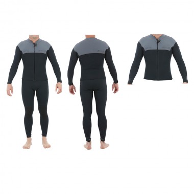 Гидрокостюм и гидрокуртка на молнии Jetpilot venture john and jacket charcoal Гидрокостюм и гидрокуртка на молнии Jetpilot venture john and jacket charcoal