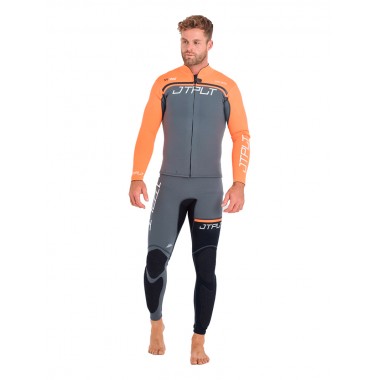 Гидрокостюм без рукавов + гидрокуртка Jetpilot rx vault race john+jacket charcoal/orange Гидрокостюм без рукавов + гидрокуртка Jetpilot rx vault race john+jacket charcoal/orange