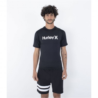 Гидромайка Hurley quickdry rashguard black Гидромайка Hurley quickdry rashguard black