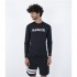 Гидромайка Hurley quickdry rashguard ls black Гидромайка Hurley quickdry rashguard ls black