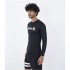 Гидромайка Hurley quickdry rashguard ls black Гидромайка Hurley quickdry rashguard ls black