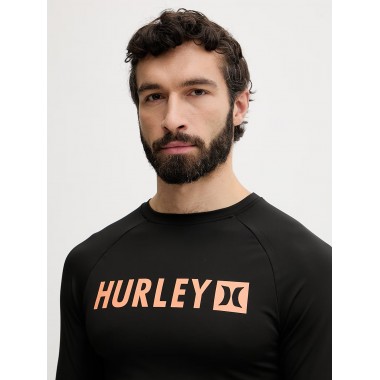 Гидромайка Hurley rash slim fit box ls black Гидромайка Hurley rash slim fit box ls black