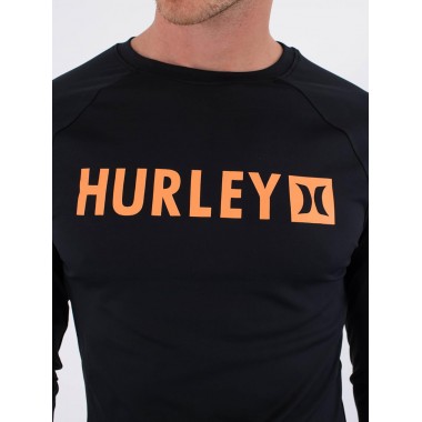 Гидромайка Hurley rash slim fit box ls black Гидромайка Hurley rash slim fit box ls black