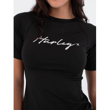 Гидромайка жен. Hurley rash ss black Гидромайка жен. Hurley rash ss black