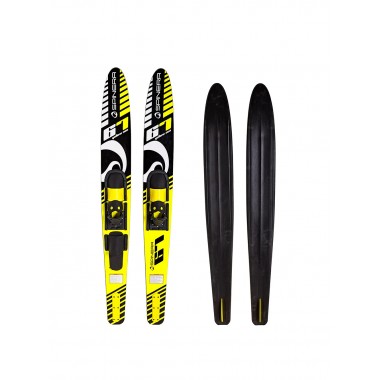 Лыжи парные прогулочные Spinera combo ski yellow sea 67'' Лыжи парные прогулочные Spinera combo ski yellow sea 67''