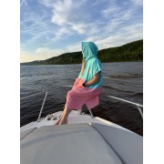 Пончо BroStuff surf live ride enjoy pink
