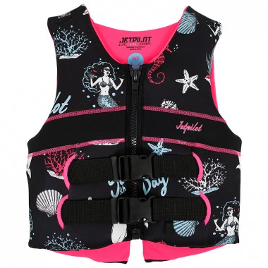 Жилет дет. Jetpilot cause teen iso 50n neo black/pink Жилет дет. Jetpilot cause teen iso 50n neo black/pink